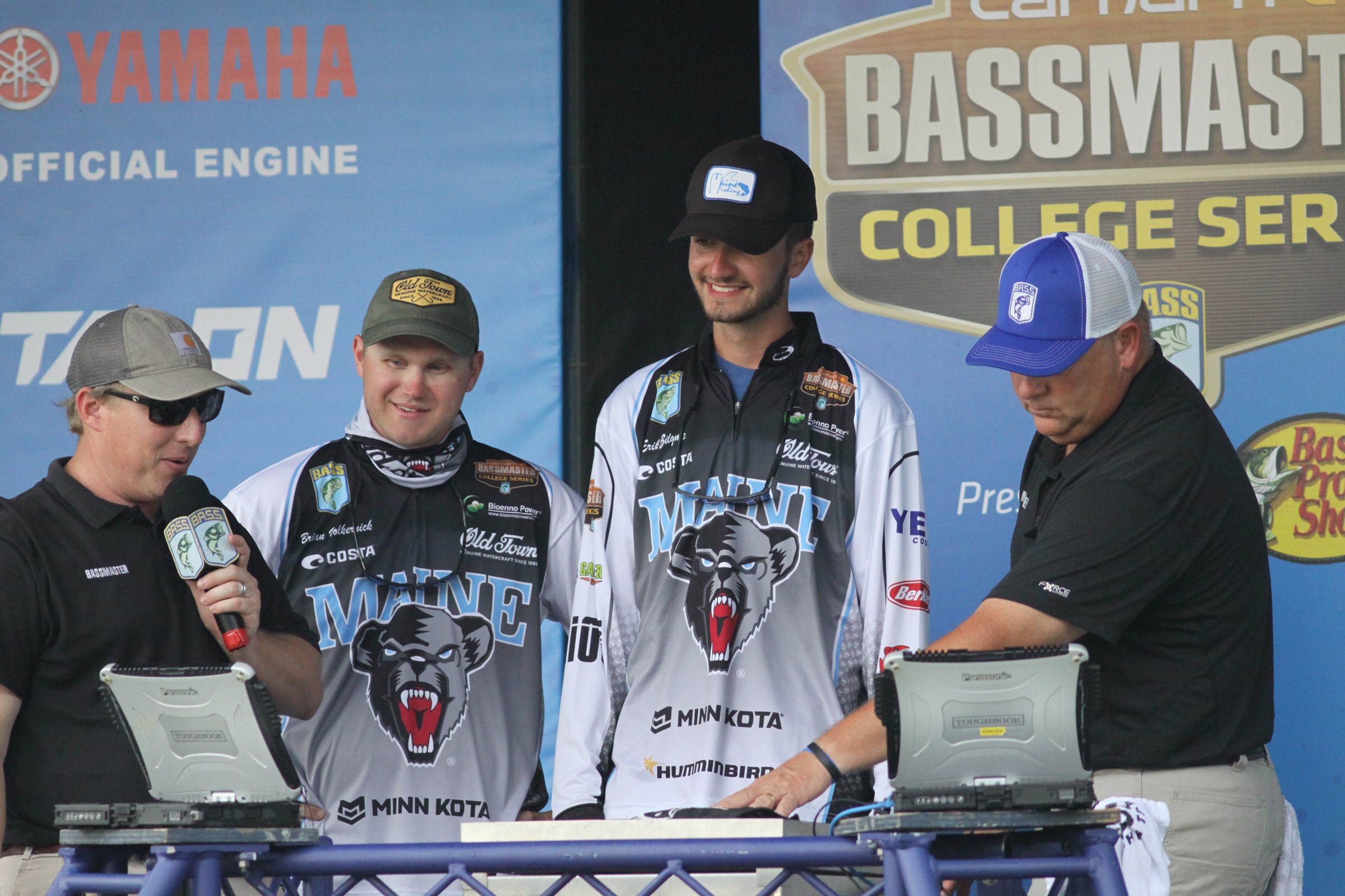 Brian Volkernick and Erik Ziiglme at the Bassmaster College Championship